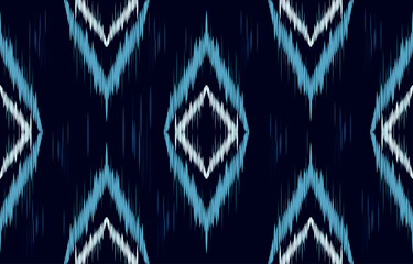 ikat seamless pattern ethnic oriental traditional embroidery style