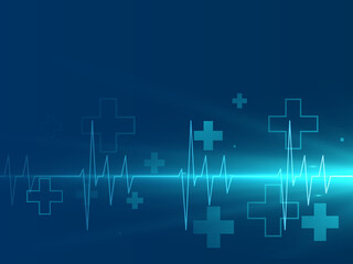 2D illustration medical structure background