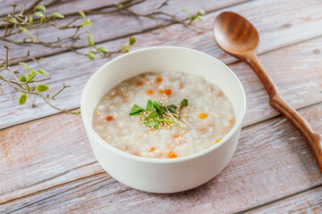 Korean style beef porridge, 'Sogogijuk'