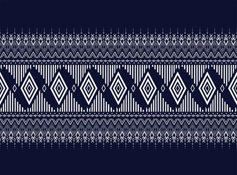 Fototapeta  Dark Geometric ethnic pattern traditional Design Pattern used for skirt,carpet,wallpaper,clothing,wrapping,Batik,fabric,clothes, Fashion, sheets, design of Vector illustration embroidery texture styl