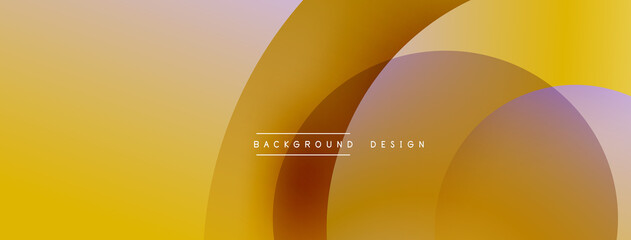 Abstract overlapping lines and circles geometric background with gradient colors