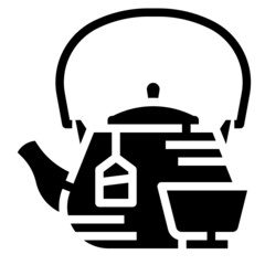 Obraz premium autumn_tea leaf line icon