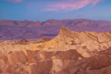 Landscape of Death Valley National Park in California