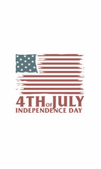 4th July of Independence day, america, freedom design