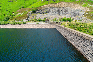 Caban Coch Reservoir and Dam