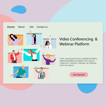Video conferencing and webinar platform for work study and friendly comminication