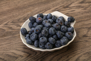 Ripe sweet tasty blueberries heap