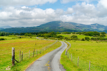 Fototapeta na wymiar Rural landscape in Wales