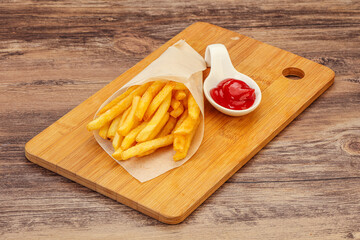 French Fry with tomato sauce