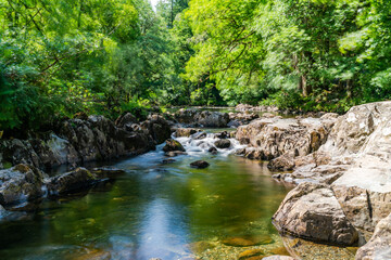Obraz premium River Llugwy in Betws-y-coed