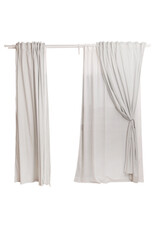 fabric curtain isolated include clipping path on white background