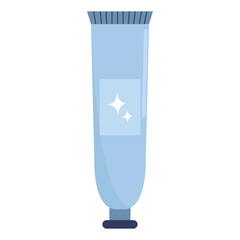 A flat icon of toothpaste. Vector illustration on a white background.
