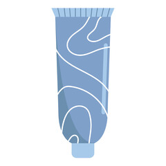 A flat icon of hand cream. Vector illustration on a white background.