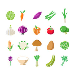 Gastronomy food icon design set bundle template isolated