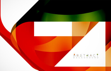 Minimal background. Abstract square shape with round corners created with wavy forms. Vector Illustration For Wallpaper, Banner, Background, Landing Page