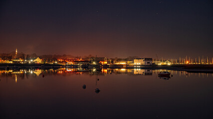 marina at night