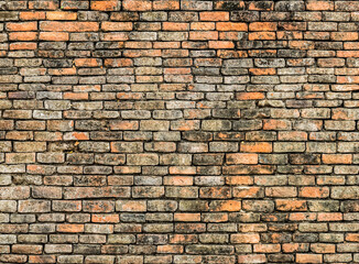 Grunge old brick wall. For using as background, texture and pattern.