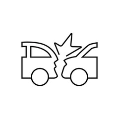 Car crash icon