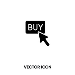 Buy vector icon. Modern, simple flat vector illustration for website or mobile app.Buy button symbol, logo illustration. Pixel perfect vector graphics	