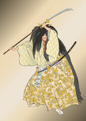 能　月岡耕漁　能楽百番「船弁慶」