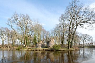 Toutenburgh ruine in Vollenhove, Overijssel Province, The Netherlands