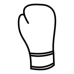 Boxing Gloves Outline Illustration