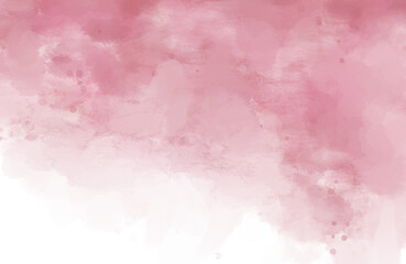 背景素材　滲んだピンクの水彩絵具