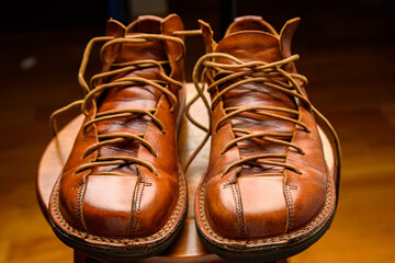 I took care of my leather shoes.
