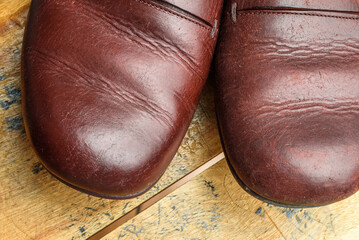 I took care of my leather shoes.