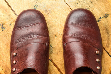 I took care of my leather shoes.