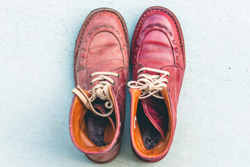 I took care of my leather shoes.