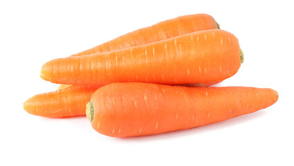 Fresh Carrots isolated on white background
