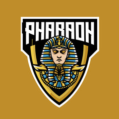 Pharaoh mascot esport logo