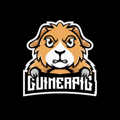 Guinea Pig mascot esport logo