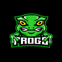 Frog mascot esport logo