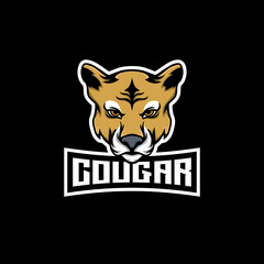 Cougar mascot esport logo