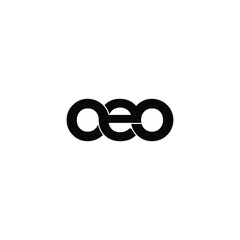 oeo initial letter monogram logo design