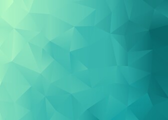 Abstract Low Poly Mint-Lime Background
