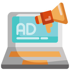 advertising flat icon