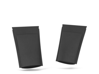 Blank zipper package mockup