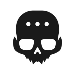 Illustration Vector Graphic of Skull Chat Logo. Perfect to use for Technology Company