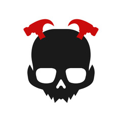 Illustration Vector Graphic of Skull Workshop Key Logo. Perfect to use for Technology Company