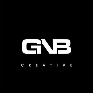 GNB Letter Initial Logo Design Template Vector Illustration