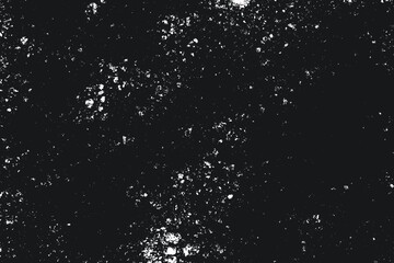 Grunge Black And White Urban. Dark Messy Dust Overlay Distress Background. Easy To Create Abstract Dotted, Scratched, Vintage Effect With Noise And Grain.