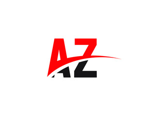 AZ Letter Initial Logo Design Template