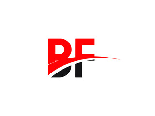 BF Letter Initial Logo Design Template