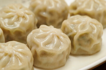 Obraz na płótnie Canvas chinese steamed dumplings