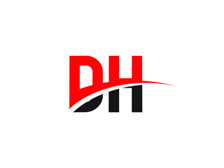 DH Letter Initial Logo Design Template