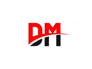 DM Letter Initial Logo Design Template