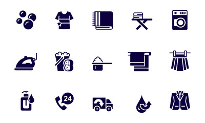 Laundry icons vector design 